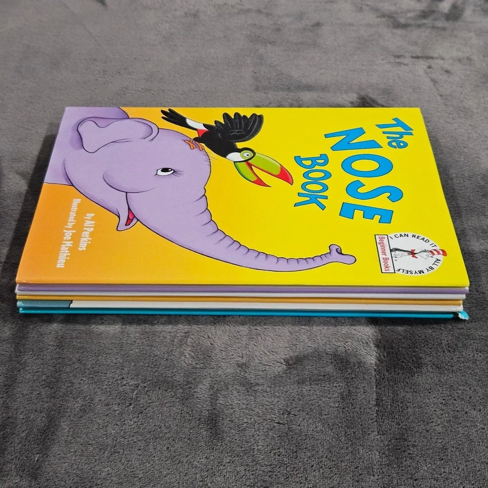 Dr. Seuss Beginner Books Lot‎ of 3 The Nose Book Sleep Book Hand Thumb